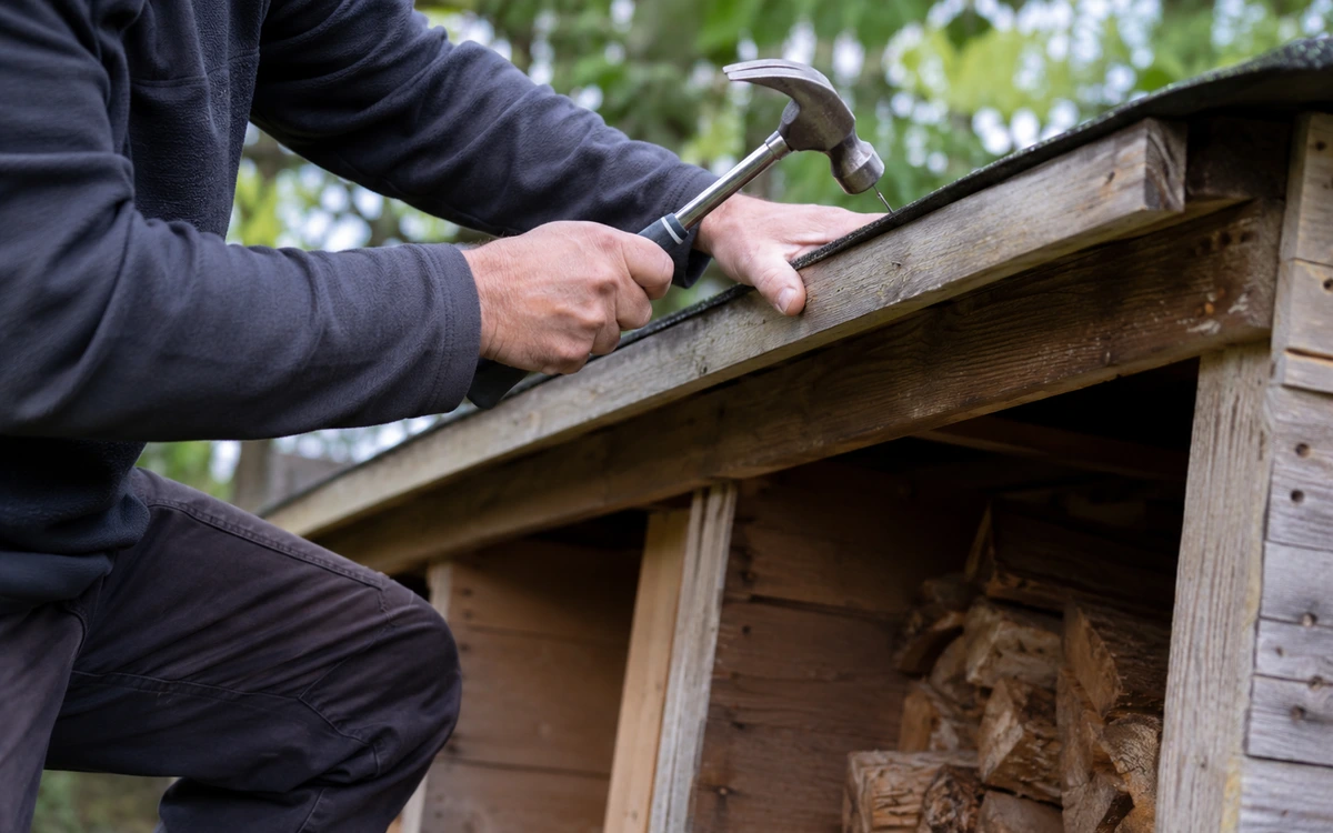 Wood shed repair contractor